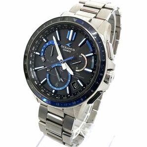 CASIO カシオ OCEANUS オシアナス GPS ハイブリッド 腕時計 OCW-G1100-1A 電波ソーラー タフソーラー マルチバンド6 チタン 箱付き 動作OKの画像3