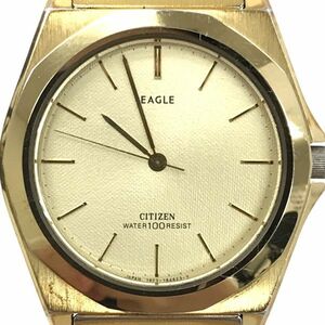 CITIZEN シチズン EAGLE イーグル 腕時計 7933-791376 Y クオーツ ラウンド ゴールド ヴィンテージ コレクション 電池交換済 動作確認済