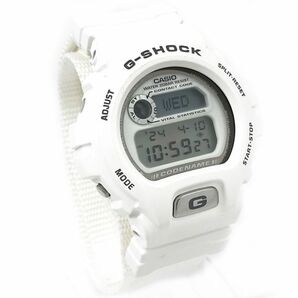 美品 CASIO カシオ G-SHOCK ジーショック CODE NAME 腕時計 DW-6697 クオーツ デジタル ラウンド ホワイト エンジェル 電池交換済み 動作OKの画像4