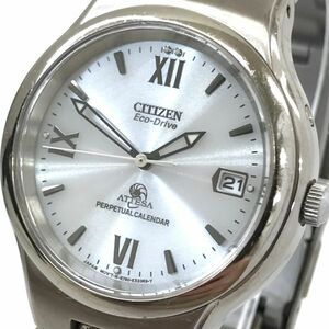 CITIZEN シチズン ATTESA アテッサ Eco-Drive エコドライブ 腕時計 E760-K17691 ソーラー アナログ ラウンド カレンダー TITANIUM チタン