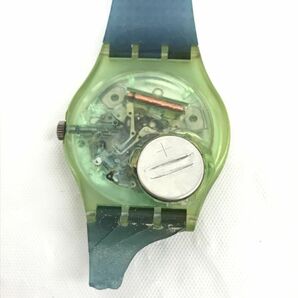 Swatch スウォッチ SOLEIL 腕時計 GL105 クオーツ コレクション コレクター おしゃれ グリーン スケルトン クリア カラフル 個性的 アートの画像4