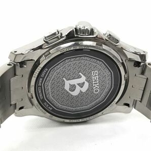 美品 SEIKO セイコー BRIGHTZ ブライツ 腕時計 SAGZ007 電波ソーラー アナログ ブラック チタン カレンダー コレクション 箱付 動作確認済の画像5