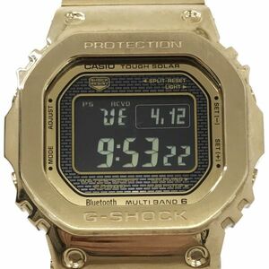 美品 CASIO カシオ G-SHOCK ジーショック マルチバンド6 Bluetooth 腕時計 GMW-B5000GD-9 電波ソーラー デジタル ゴールド 動作確認済 箱付