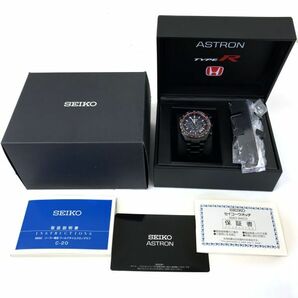 新品 SEIKO セイコー ASTRON アストロン HONDA CIVIC TYPE R 300本 限定モデル 腕時計 SBXY047 電波ソーラー チタン 替ベルト付 箱付の画像10