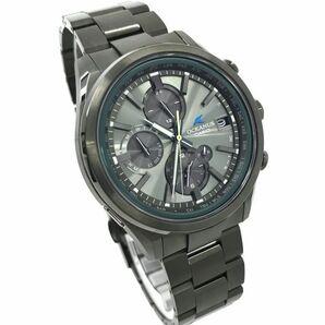 新品 CASIO カシオ OCEANUS オシアナス 腕時計 OCW-T4000BA-1A3JF 電波ソーラー マルチバンド6 Bluetooth TITANIUM クロノグラフ 動作OKの画像4