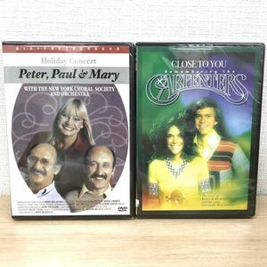 新品 未開封 DVD 2枚セット CAEPRNTERS CLOSE TO YOU Peter,Paul&Mary Holiday Concert アーティスト 音楽 洋楽 ポップス フォークソング .