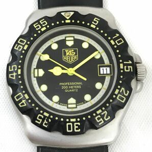 TAG HEUER タグホイヤー 腕時計 クオーツ 376.513 プロフェッショナル フォーミュラ1 ブラック 黒 イエロー 黄色 カレンダー コレクションの画像1