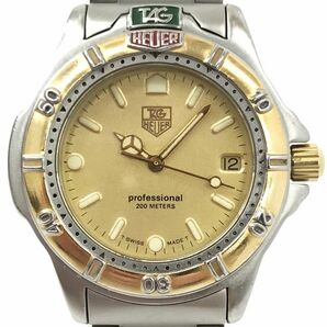 TAGHEUER タグホイヤー PROFESSIONAL プロフェッショナル 腕時計 995.413 クオーツ 4000シリーズ カレンダー コレクション 動作確認済の画像1