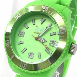 超美品 ice watch アイスウォッチ Classic Solid クラシックソリッド 腕時計 CS.GN.B.P.10 クオーツ グリーン 蛍光 箱付 電池交換済 動作OKの画像1