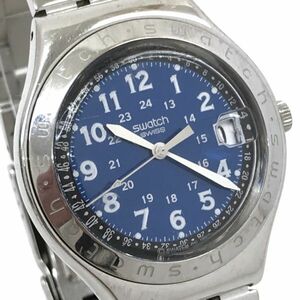 Swatch スウォッチ IRONY アイロニー HAPPY JOE 腕時計 YGS400GX クオーツ コレクション シンプル おしゃれ ブルー 電池交換済 動作確認済