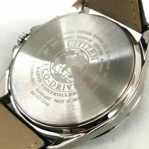 CITIZEN シチズン Eco-Drive エコドライブ 腕時計 CB0011-18E H145-S073545 電波ソーラー ラウンド ブラック シルバー 箱付き 動作確認済みの画像6