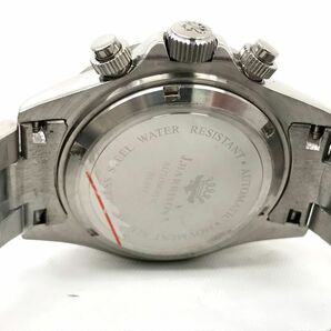 新品 J.HARRISON ジョン ハリソン 腕時計 自動巻き JH018-WHWH 手巻き付 機械式 オートマティック シルバー ホワイト おしゃれ 動作OKの画像6