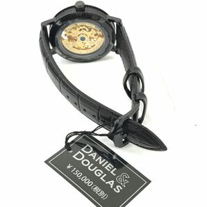 新品 DANIEL&DOUGLAS ダニエル&ダグラス 腕時計 DD8805-GP 自動巻き 機械式 オートマティック 手巻き ゴールド ブラック スケルトン 動作OKの画像5