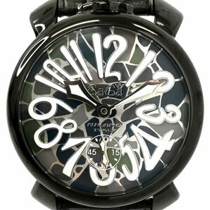 新品 GaGaMILANO ガガミラノ MANUALE 48 マヌアーレ 腕時計 5012.MOS.01S 手巻き 機械式 オートマティック アナログ モザイク 箱付きの画像1