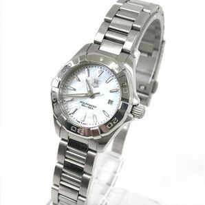 美品 TAGHEUER タグホイヤー AQUARACER アクアレーサー 腕時計 WAY1412 クオーツ シェル文字盤 コレクション 電池交換済 動作確認済の画像2