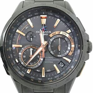 美品 CASIO カシオ OCEANUS オシアナス 腕時計 OCW-G1000B-1A2 電波ソーラー マルチバンド6 GPS チタン ブラック 箱付き 動作確認済みの画像1