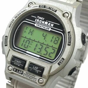 TIMEX タイメックス Ironman アイアンマン 腕時計 クオーツ デジタル ラウンド コレクション シルバー おしゃれ 電池交換済み 動作確認済みの画像1