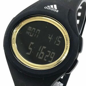 adidas アディダス 腕時計 ADP3158 クオーツ デジタル ラウンド ブラック コレクション カレンダー 5気圧防水 電池交換済み 動作確認済み