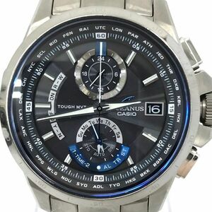 CASIO カシオ OCEANUS オシアナス 腕時計 OCW-T1000-1AJF 電波ソーラー タフソーラー アナログ マルチバンド6 チタン ブルー 箱付き 動作OK