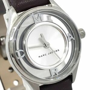 MARC JACOBS マークジェイコブス 腕時計 MJ1461 クオーツ アナログ ラウンド TETHER ティザー シルバー スケルトン 電池交換済 動作確認済の画像1