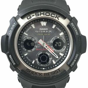 CASIO カシオ G-SHOCK ジーショック MULTIBAND5 マルチバンド5 腕時計 電波ソーラー AWG-101-1A アナデジ ブラック カジュアル 動作確認済