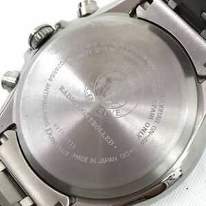 美品 CITIZEN シチズン Eco-Drive エコドライブ 腕時計 BY0140-57L 電波ソーラー ラウンド ブルー クロノグラフ TITANIUM 動作確認済みの画像6