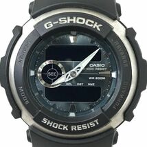 CASIO カシオ G-SHOCK ジーショック G-SPIKE Gスパイク 腕時計 G-300-3A クオーツ アナデジ ラウンド ブラック 樹脂ベルト 20気圧防水_画像1