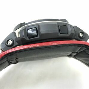 美品 CASIO カシオ G-SHOCK ジーショック G-SPIKE Gスパイク 腕時計 G-300-4A クオーツ アナデジ ラウンド レッド 20気圧防水 箱付 動作OKの画像6