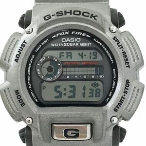 レア CASIO カシオ G-SHOCK ジーショック DOG TOWN コラボ 腕時計 DW-9000M-8T クオーツ ラウンド グレー メタリック 電池交換済み 動作OK