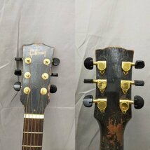 T7680＊【ジャンク】Gibson ギブソン L-48 アコースティックギター ケース付_画像3