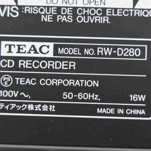 F☆TEAC RW-D280 CDレコーダー ティアック ☆中古☆の画像7