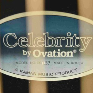 F☆Ovation オベーション エレアコ アコースティックギター Celebrity CC157 ☆ジャンク品☆の画像9