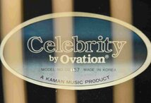 F☆Ovation オベーション エレアコ アコースティックギター Celebrity CC157 ☆ジャンク品☆_画像9