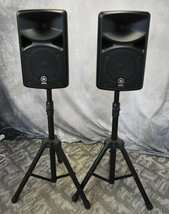 K●【現状品】YAMAHA 400S スピーカーシステムペア スタンド付き ヤマハ_画像2