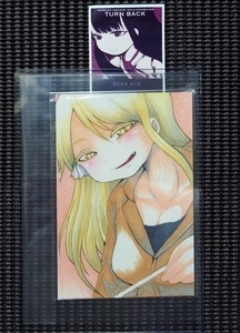  high score girl DASH pushed cut lotus . day height small spring autograph color illustration postcard TURN BACK piece exhibition search autograph book@ square fancy cardboard canvas manuscript Oono .