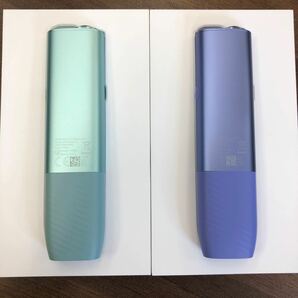 【美品】新型 アイコス イルマi アイ one IQOS ILUMA i ブリーズブルー/デジタルバイオレット 美品 本体 2点セット◆No6380の画像4