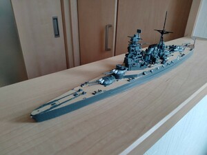 艦船模型　1/700　日本海軍八八艦隊、紀伊型戦艦・天城型巡洋戦艦 キット組立て完成品　1隻