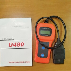 【国内在庫】 OBD2 A0327U U480 スキャンツール CAN 故障診断機 コードリーダー OBD2 MINI コー