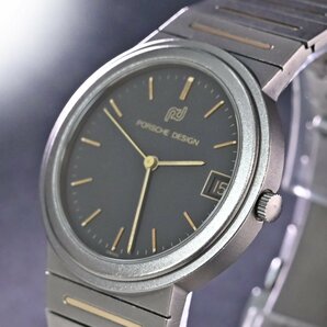 本物 極上品 ポルシェデザイン 極希少 中期型 Ti/YGコンビブレスレット メンズウォッチ 男性用腕時計 ヴィンテージ PORSCHE DESIGN IWCの画像4