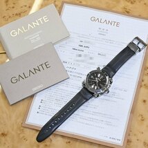 本物 美品 セイコー SBLA051 スプリングドライブ ガランテ GMT メンズウォッチ 男性用自動巻腕時計 保存箱 保証書 取説付 SEIKO GALANTE_画像9