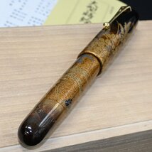 本物 新品 パイロット ナミキ 極希少 国光会 村田百川 大型蒔絵万年筆 桐箱 冊子 付属品揃 PILOT NAMIKI 並木 國光会 蒔絵 螺鈿_画像4