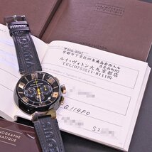 本物 超美品 ルイヴィトン 極希少 K18PG エル・プリメロ LV277 タンブール クロノグラフ メンズウォッチ 男性用自動巻腕時計 箱 保証書付_画像9