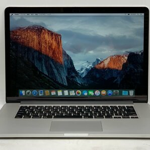 ★充放電回数：79★ MacBook Pro (Retina, 15-inch, Mid 2015) A1398 Core i7/2.2GHz RAM:16GB/SSD:256GB 2,880 x 1,800 シルバーの画像1