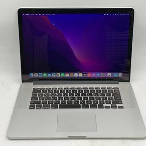 ★充放電回数：36★ MacBook Pro (Retina, 15-inch, Mid 2015) A1398 Core i7/2.5GHz RAM:16GB/SSD:512GB 2,880 x 1,800 シルバーの画像1