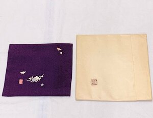 13897/ dyeing thing tea .... plum flower . go in tea . tea ceremony fukusa visit wear kimono new goods unused 