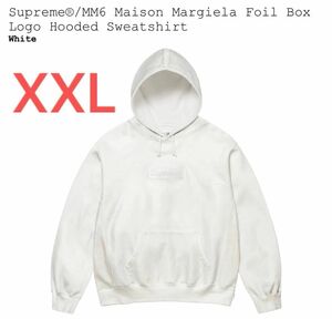 【XXL】Supreme MM6 Maison Margiela Foil Box Logo Hooded Sweatshirt