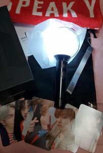 BTS 公式　抜けなし　アミボムver.4 　MAPOFTHESOUL LIGHT STICK　LYS　 中古タオル　おまけ