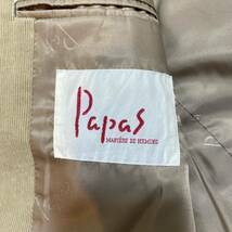 papas パパス コーデュロイ テーラードジャケット ベージュ S 日本製_画像6