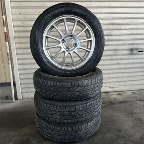 ★売切★カローラアクシオ他★DUNLOP★DIGI-TYRE EC202★175/65R15★ラジアルタイヤ＆社外アルミホイール★４本セットの画像1