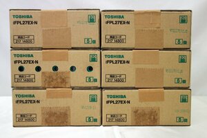 □未開封品□TOSHIBA　コンパクト形蛍光ランプ　FPL27EX-N　3波長昼白色　5個入り　6箱セット　ユーライン　27ワット（11624031604423WY）